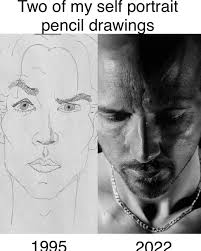 Almost 30 years of practice #joshconnellart #drawing #pencilsrawing  #practice #selfportraitdrawing #arttherapy #photorealism #photorealistic  #artwork #artist #art #thankyou