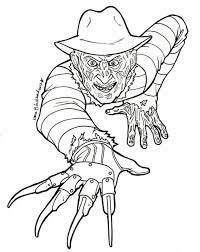 freddy krueger by dani 136971 ready to be colored getsomecrayonskids scary coloring pages halloween coloriage voiture pour enfants