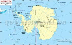 Students—and adults—often have difficulty remembering which lines are the flat lines that run across the globe parallel to the equator and which are the lines that run from the north pole to the south pole. Antarctica Latitude And Longitude Map
