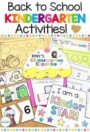 Kindergarten Back To School Activities Kindergarten Activities Back To School Activities School Activities