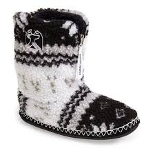 Women S Bedroom Athletics Jessica Slipper Boot 40 Liked On Polyvore Featuring Shoes Slippers And Black Womens Slippers Boots Slipper Boots