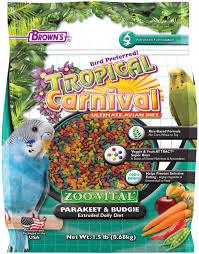 Tropical Carnival Zoo Vital Rice Based Parakeet Budgie