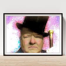 W C Fields Poster by Arne Hansen