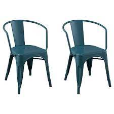 Beautiful doll size metal chair from danish toy maker maileg. Carlisle Metal Dining Chair Teal Set Of 2 Target Inventory Checker Brickseek
