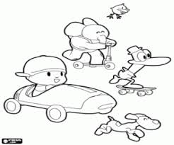 You can either choose to color your drawings online or print them to color and offer them to your family and friends. Pocoyo Coloring Pages Printable Games