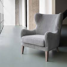 Grauer Ohrensessel Marie S Corner Bei Milanari Com Ohrensessel Sessel Landhaus Mobel