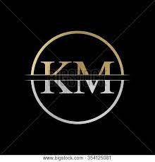 Km logo monogram with pillar shape designs template . Initial Km Letter Vector Photo Free Trial Bigstock