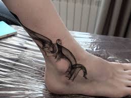 Smoke Like Abstract Tattoo On The Right Ankle Smoke Tattoo Abstract Tattoo Tattoos