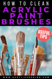 It's a simple method but effective to ensur. How To Clean Acrylic Paint Brushes Useful Tips Acrylic Paint Brushes Cleaning Paint Brushes Acrylic Painting Tips