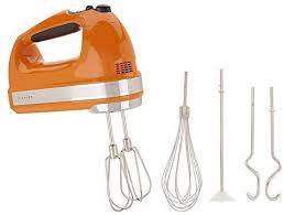 I need a mixer that will successfully cream cool butter and sugar completely then mix in the flour without spewing it outside of the bowl. Kitchenaid Khm926qtg 9 Speed Digital Hand Mixer With Turbo Beater Ii Accessories And Pro Whisk Tangerine Buy Online In Japan At Desertcart Jp Productid 183139918