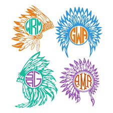 Download Native American Headband Skull Cuttable Design