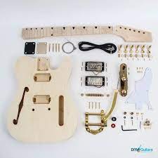 Thinline Bigsby Guitar Kit Diy Guitars Guitar Guitar Kits Guitar Diy
