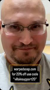 If you’ve been looking at Villain Support soap and waiting for a sale,  now’s the time! Get 20% off with code “villainsupport20” at warpedsoap.com!