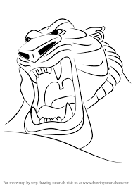 Learn How To Draw Tiger God From Aladdin Aladdin Step By Step Drawing Tutorials