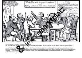 9 Kl Geschichte Der Denkerclub Karikaturanalyse Zu Den Karlsbader Beschlussen Unterrichtsmaterial Im Fach Geschichte Karikatur Geschichte Unterrichtsmaterial