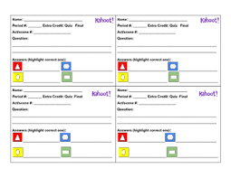 Students can now send bots to. Kahoot Answers Worksheets Teaching Resources Tpt