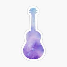 It was written for the 1939 film the wizard of oz and was sung by actress judy garland in her starring role as dorothy. Blue Ukulele Stickers Redbubble