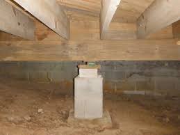 Tom makes the beam out of two 2x8s or 2x10s glued and nailed together with 10d nails in a staggered pattern 12 inches on center. Causes Of Sagging Beams Or Floor Joists In A Crawl Space Afs Repair