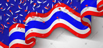 At the center of the tricolour is a badge of the headquarters with a golden chakra, with an anchor with golden chains and golden wings, surrounded by a golden wreath.(from flag law b.e.2522 (1979)). Song Thai Lan Vá»›i Confetti 3d Cá» Goc Nhin Ca Nhan Hinh Ná»n Vector Ä'á»ƒ Táº£i Xuá»'ng Miá»…n Phi