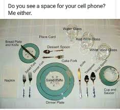 Cell Phone Less Place Setting Tea Table Settings Proper Table Setting Formal Table Setting