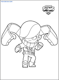 Spieler können je nach spielmodus mehrere erfolge erzielen. Ausmalbilder Brawl Stars 350 Malvorlagen Kostenlos Zum Drucken