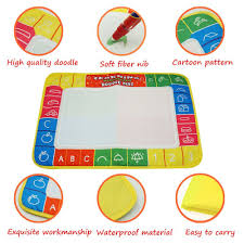 Learning Water Painting Doodle Mat 4 Colors Magic Water Drawing Pad Toddlers Writing Board With 1 Magic W Painting Supplies Water Drawing Educational Baby Toys