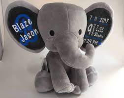 Amazon Com Birth Announcement Elephant Ears Handmade Products