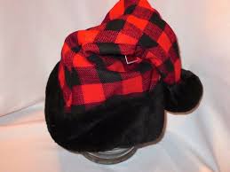 Black And Red Santa Hat Womens Buffalo Plaid Santa Hat Red Black Check One Size Plush Women S Buffalo Plaid Black And Red Plaid