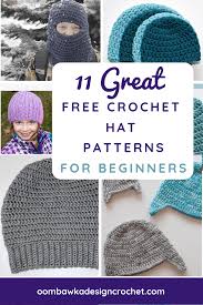These crochet hat patterns are having all the fabulous designs from easy skill level to advanced. 11 Great Free Crochet Hat Patterns For Beginners Oombawka Design Crochet