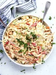Cole slaw is usually eaten as a side dish with barbecued meats, f ried fish, crispy airy hushpuppies or fried chicken. Cajun Coleslaw Bite On The Side