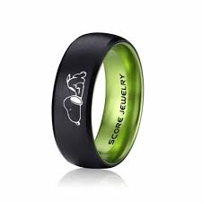 Black And Green Wedding Band Snoopy Ring Beagle Ring Charlie Brown Ring Peanuts Ring Snoopy Jewelry Snoopy Wedding Ring Snoopy Wedding Band Green Ring G In 2020 Black Tungsten Rings Tungsten Carbide Wedding Bands Black Wedding Rings