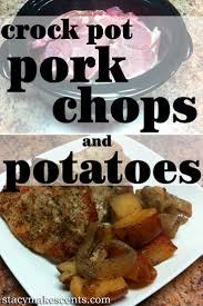 Crock Pot Pork Chops And Potatoes From Get Crocking Humorous Homemaking I'm wishing i made a double batch! crock pot pork chops and potatoes from