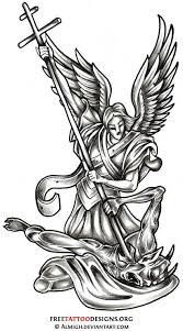 San miguel arcángel significa, ¿quién como dios? o nadie es como dios y está entre los tres cuyos nombres aparecen en la biblia. Pin By Mark Pollaci On Tatt Ooouu Archangel Tattoo Angel Tattoo St Micheal Tattoo
