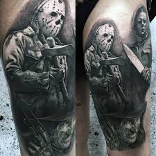 Michael's name means he who is like god, and he works closest to god's divine workings. Top 63 Michael Myers Tattoo Ideas 2021 Inspiration