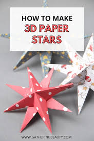You will need a total of eight bills for to make a money origami wreath, although it can be completed with 10 units if you prefer. 3d Paper Star Christmas Decorations Gathering Beauty