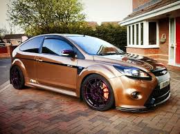 Ford Focus Rs Wrapped Bronze And Purple Ford Focus Rs Ford Focus Focus Rs