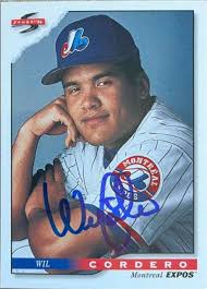 Wil Cordero Signed 1996 Score Baseball Card
