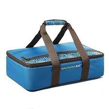 Rachael Ray Lasagna Lugger Insulated Casserole Carrier For Potluck Parties Picnics Tailgates Fit Insulated Casserole Carrier Marine Blue Casserole Carrier