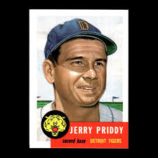 Jerry Priddy 1991 Topps Archives 1953 Detroit Tigers #113 NM-MT GM