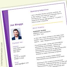 It should highlight your strongest assets and skills, and differentiate you from other candidates seeking similar positions. Nursery Nurse Cv Template Cv Template Master
