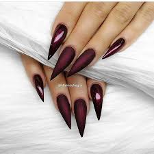 Dark & dreamy combining midnight blue nails in the mix of patterned blacks is a rare design that. 18 Creative Acrylic Nail Designs With The Red Shade Every Girl Will Secretly Adore Red Stiletto Nails Stiletto Nail Art Red Nail Designs