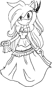 Fantastic Dress Amy Rose Coloring Page Rose Coloring Pages Coloring Pages Amy Rose