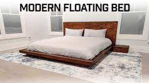 Floating platform beds have a unique look that makes them the centerpiece of any modern bedroom design. How To Modern Floating Platform Bed Youtube