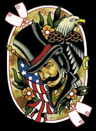 Bill The Butcher Art Tattoo American Traditional Tattoo Beard Logo