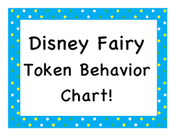 Disney Fairy Princess Token Behavior Chart