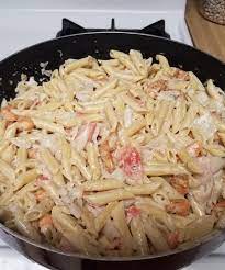 Add to the boiling water, stirring occasionally, until tender yet firm to the bite, about 8 minutes. Homemade Shrimp And Crab Penne Pasta In A Light Cream Sauce Food