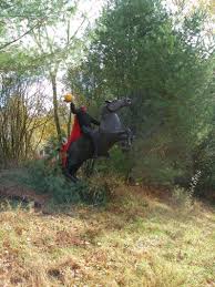 The Headless Horseman Has Been Sighted Halloween Props Diy Halloween Outside Halloween Inspiration