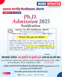 महाराजा गंगा सिंह विश्वविद्यालय, बीकानेर | PhD Admission 2025 Notification #mgsu_updates #mgsuresults #mgsuphd #bikaner | Instagram