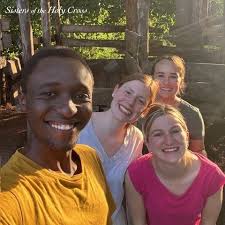 Holy Cross sisters were recently honored for 131 years of service with  @stvincentin. Sister Eileen Flavin, CSC—the last sister to serve at the  hospital—was also recognized for her 30 years