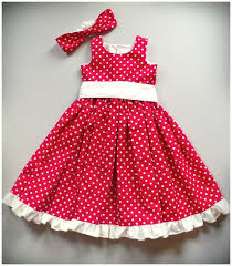 The Red White Polka Dot Girls Dress Sizes 2t To 5t Spring Easter Baby Girl Dresses Girl Outfits Toddler Dress